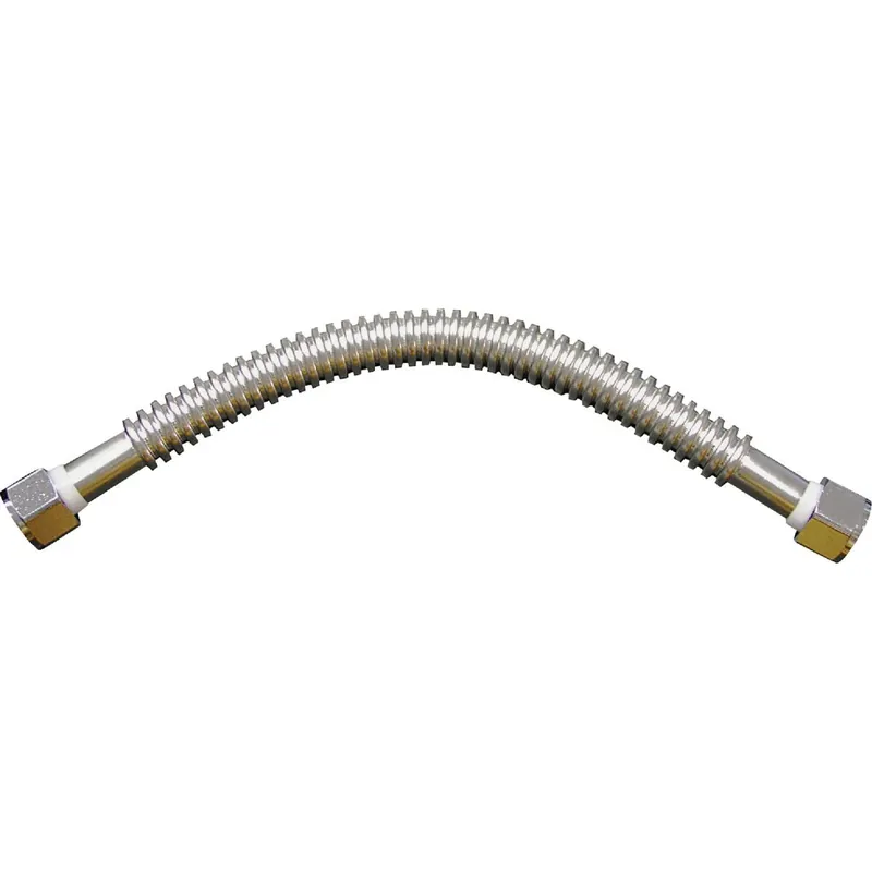 B&K W034SS101024 Water Heater Connector 3/4 In. FPT x 3/4 In. FPT x 24 In. L