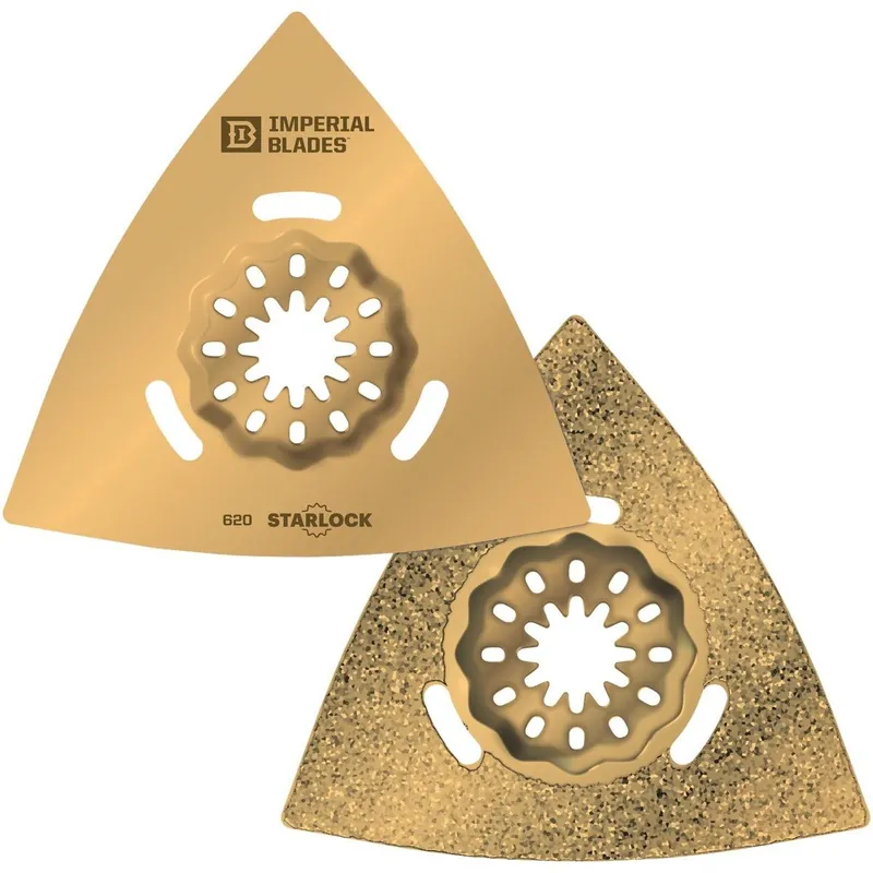 Imperial Blades IBSL620-1 Starlock 3-1/8 In. Triangle Carbide Grit Oscillating Blade