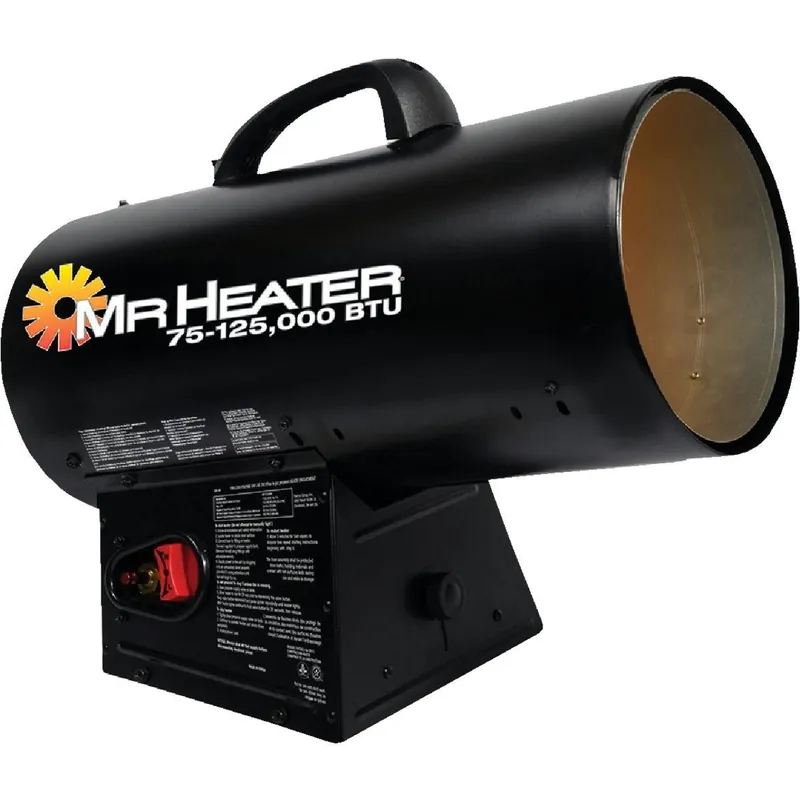 Mr Heater F271390 Propane QBT Forced Air Heater 125000 BTU