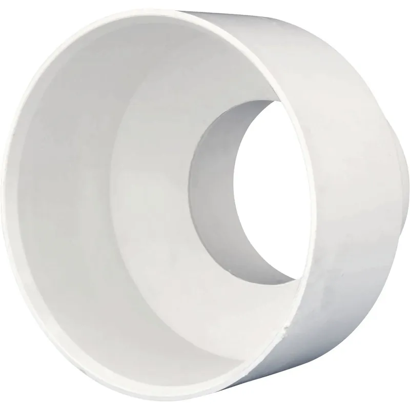 Charlotte Pipe PVC011021000HA 4 In. Sch 40 Hub x 3 In. Sch 30 Hub DWV 600 Series PVC Coupling
