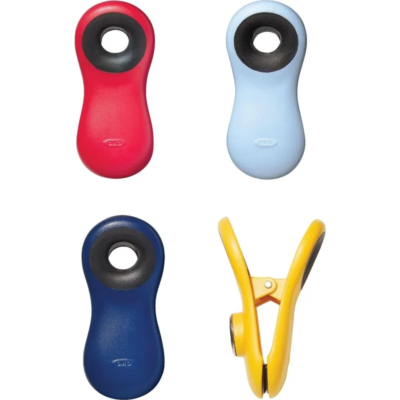 OXO 13328400 Good Grips Magnetic All-Purpose Clips 4-Pack