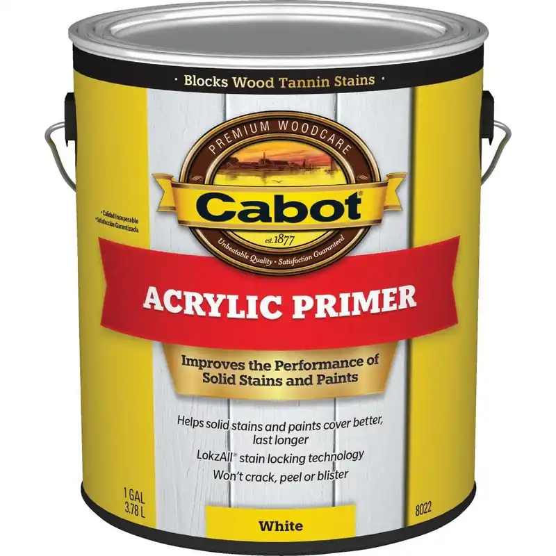 Cabot 140.0008022.007 Problem-Solver White Exterior Primer 1 Gal.