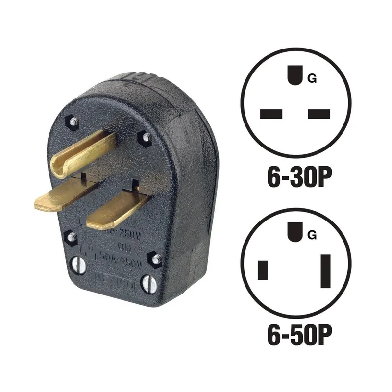 Leviton R55-00931-00E 30A/50A 250V 3-Wire 2-Pole Dual Power Plug