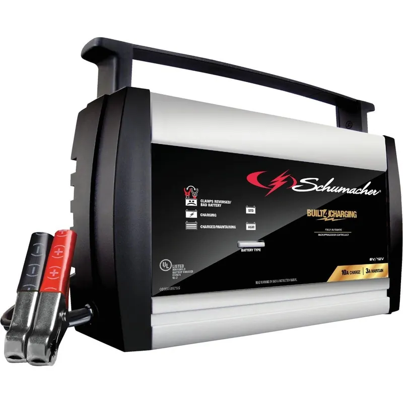 Schumacher SC1358 Automatic 6V and 12V 10A Automotive and Marine Battery Charger