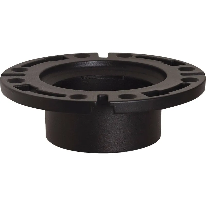 Sioux Chief 886-4A 4 In. Hub ABS Open Toilet Flange w/1-Piece Plastic Ring