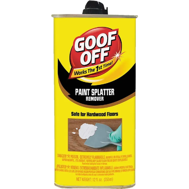 Goof Off FG900 Hardwood Floor Paint Splatter Remover Power Each