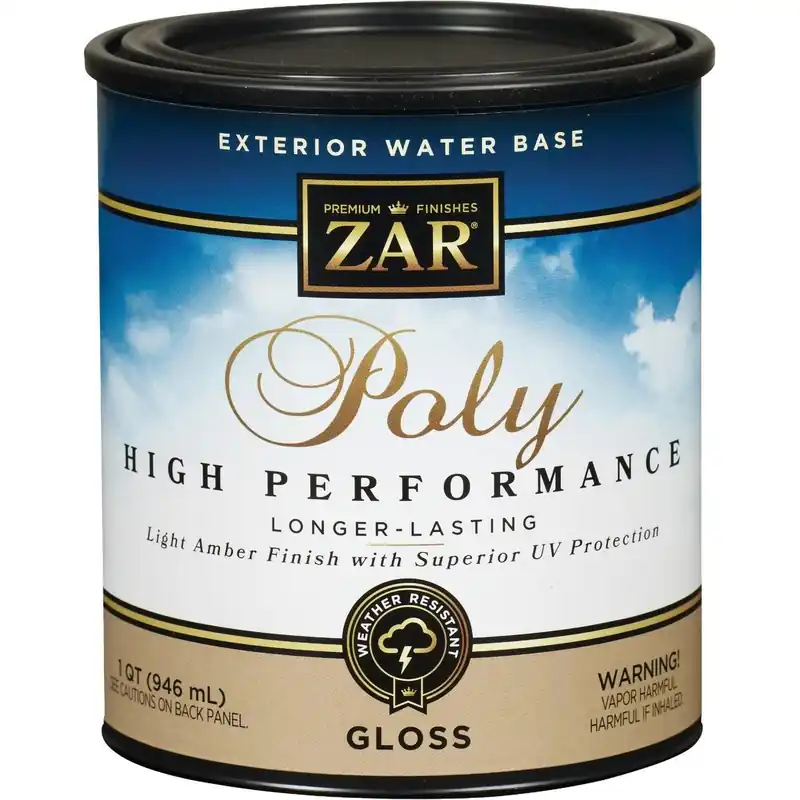 ZAR 32612 Gloss Clear Water Based Exterior Polyurethane 1 Qt.