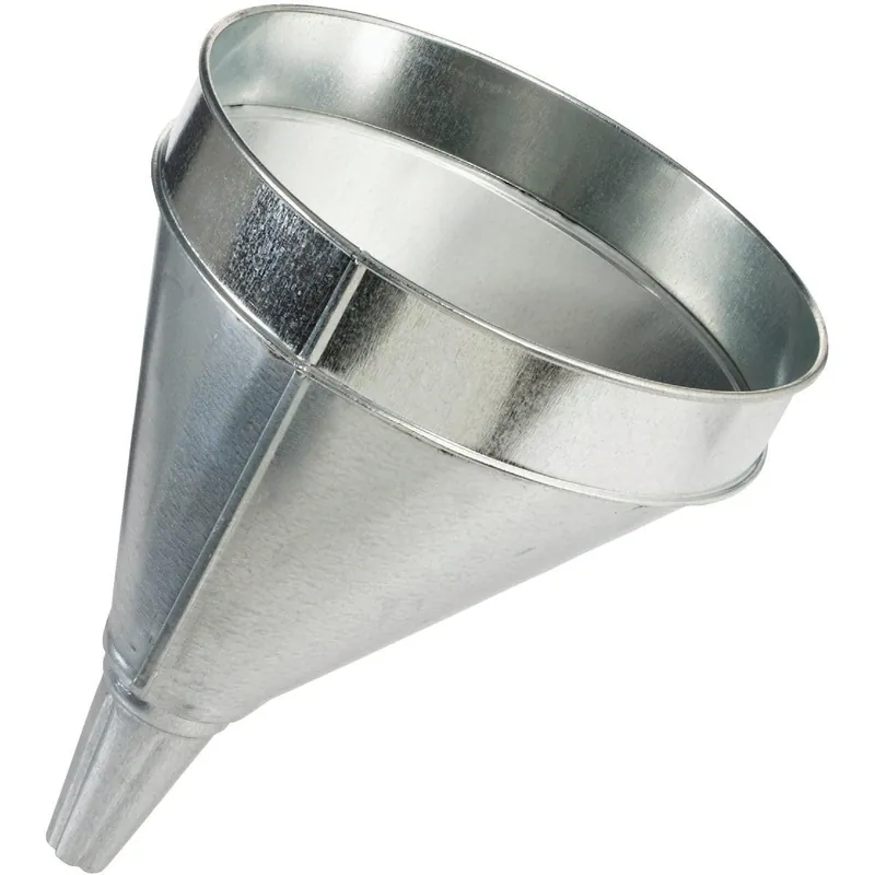 Delphos 620 Heavy-Duty 6 Qt. Galvanized Steel Funnel with Side Spout