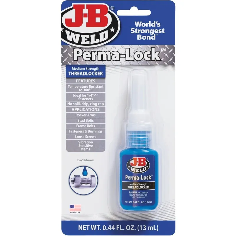 J-B Weld 24213 Perma-Lock 0.44 Oz. Blue Threadlocker