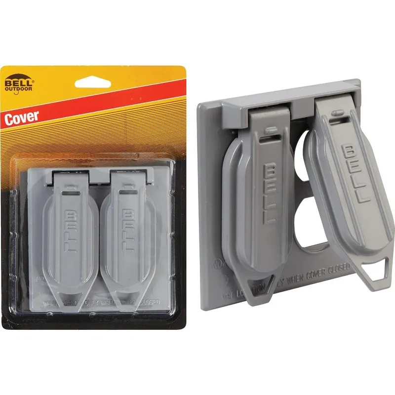Bell 5148-5 HUB5148-5 Vertical 2-Gang Aluminum Weatherproof Outdoor Outlet Cover