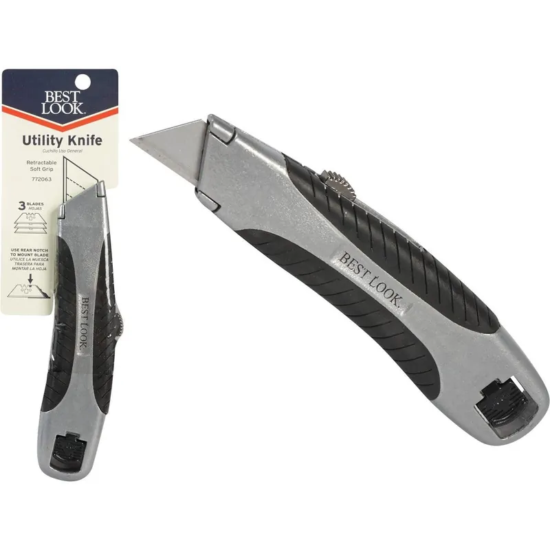 Best Look RSK-DIB AWTRSK-DIB 6.4 In. Retractable Utility Knife Scraper