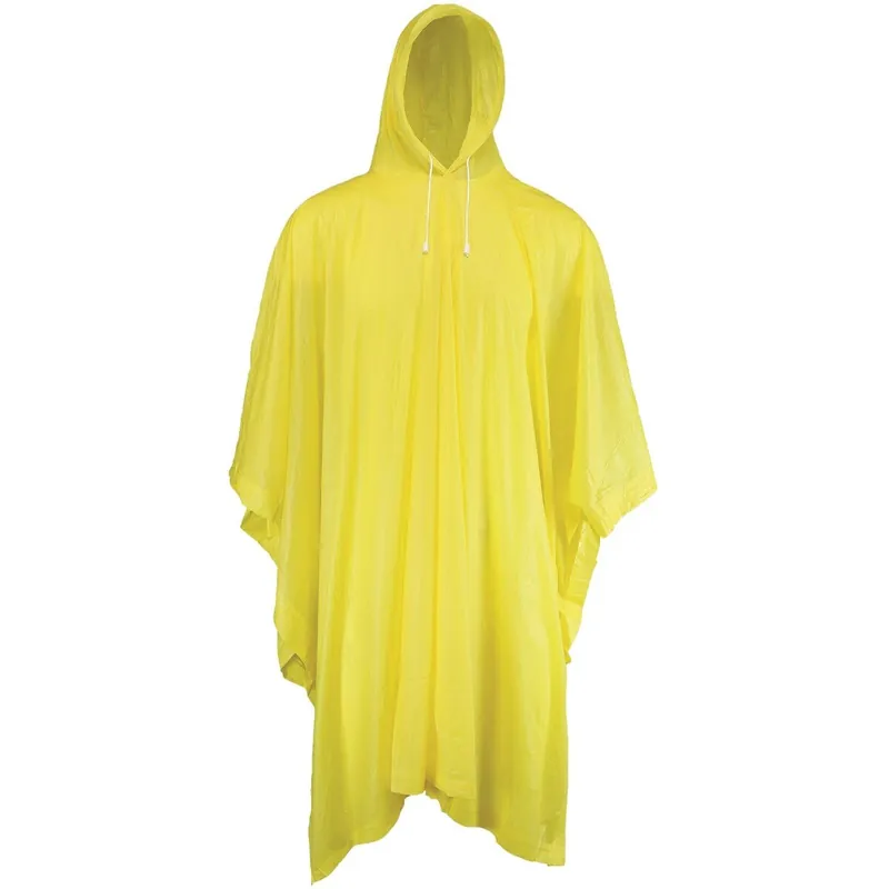 West Chester 49106/Y 50 In. x 80 In. Yellow Rain Poncho
