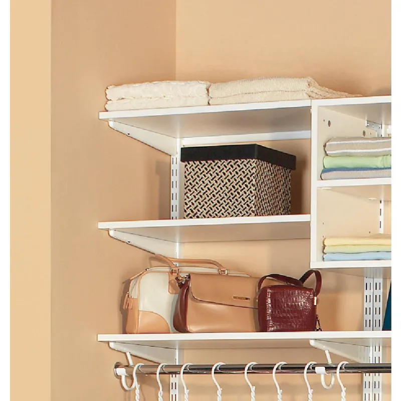 Organized Living 7313142411 FreedomRail 2 Ft. W. x 14 In. D Melamine Closet Shelf, White
