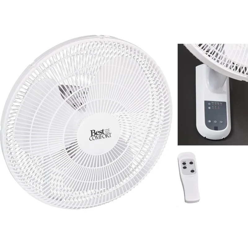 Best Comfort 15258-RPG 16 In. 3-Speed Wall-Mount Fan