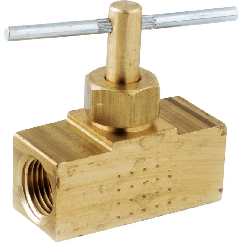 Anderson Metals 759134-04 FIP x FIP Brass Straight Needle Valve