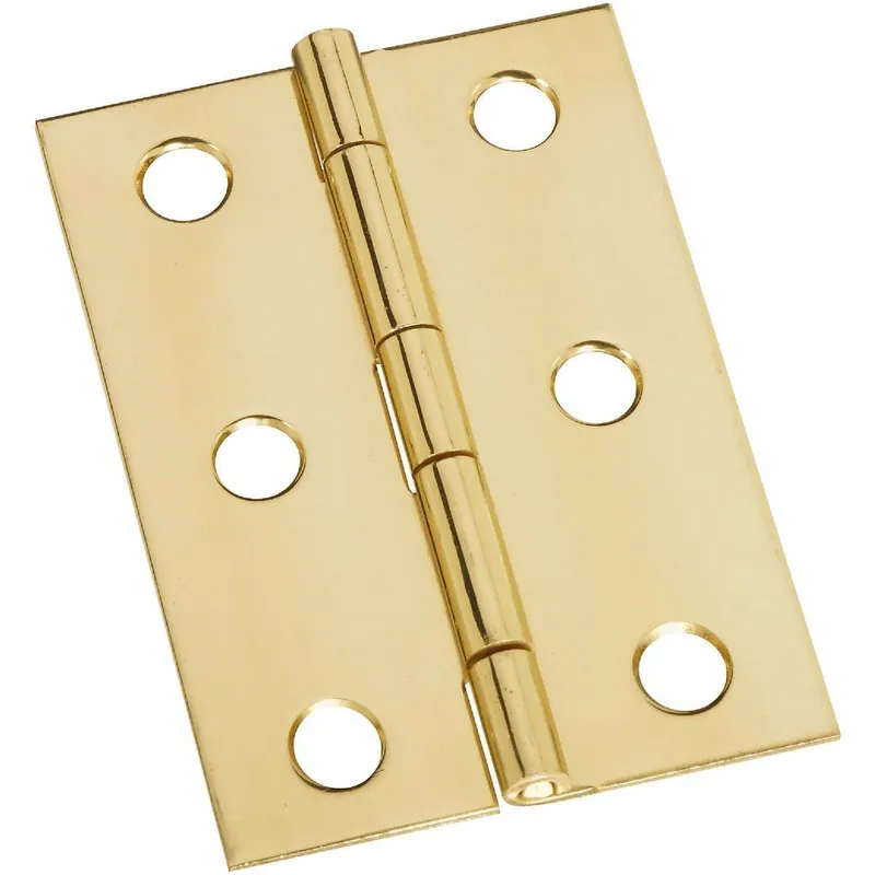 National N211391 1-3/4 In. x 2-1/2 In. Brass Medium Decorative Hinge (2-Pack)