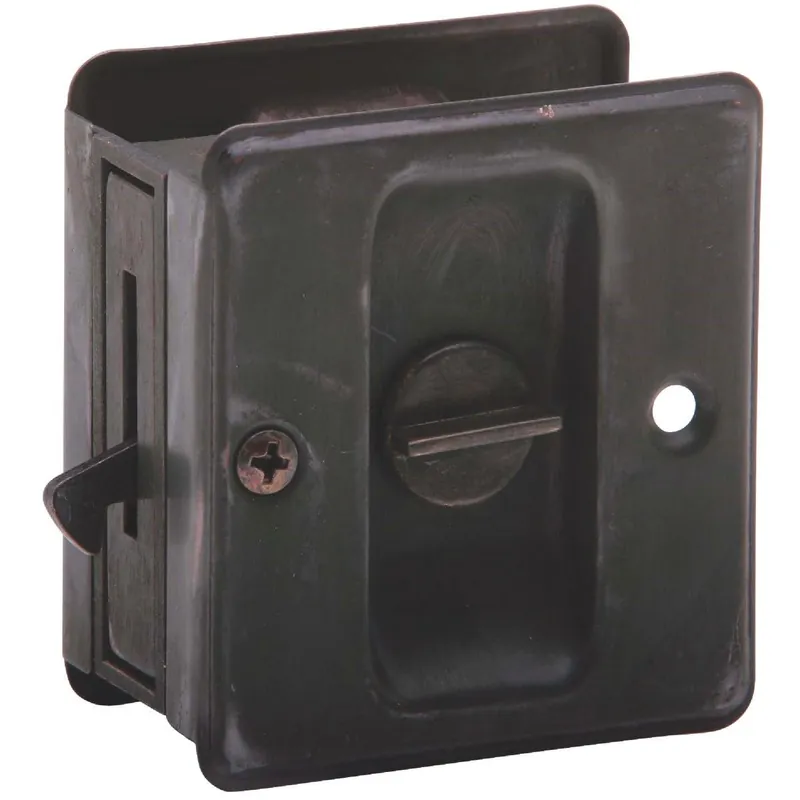 Schlage SC991B-716 Privacy Aged Bronze Pocket Door Lock Pull