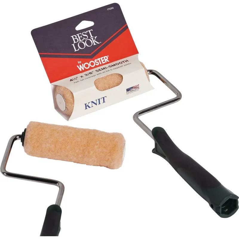 Best Look DR483-4 1/2 Mini Knit Paint Roller Cover & Frame