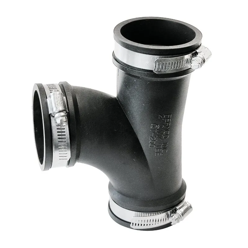 Fernco PQT-200 Flexible Repair PVC Tee
