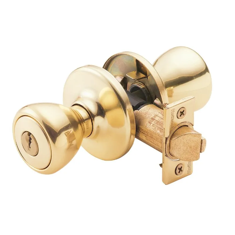 Kwikset 400T3CPK6V1 Tylo Polished Brass Entry Door Knob