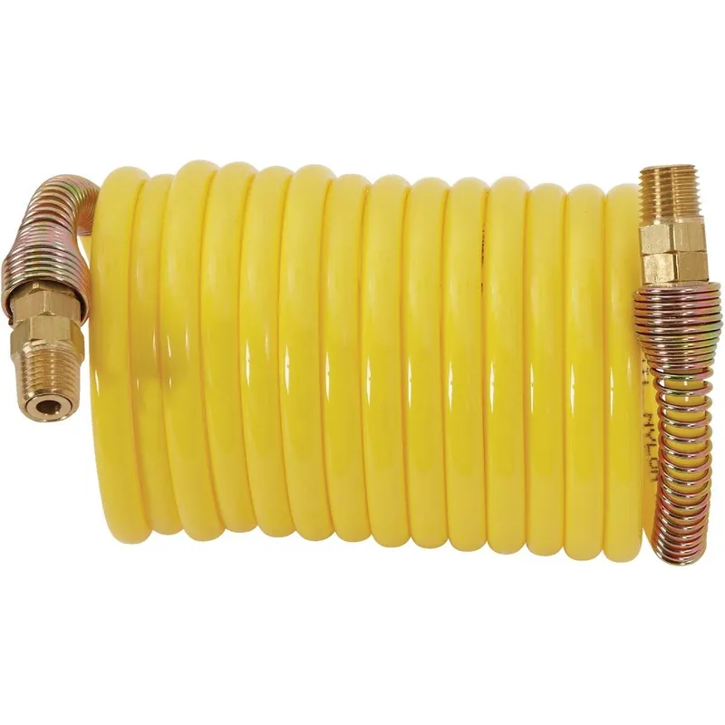 Milton 1667 ReKoil 1/4 In. Nylon Air Hose with 1/4 In. MNPT Swivel Fittings
