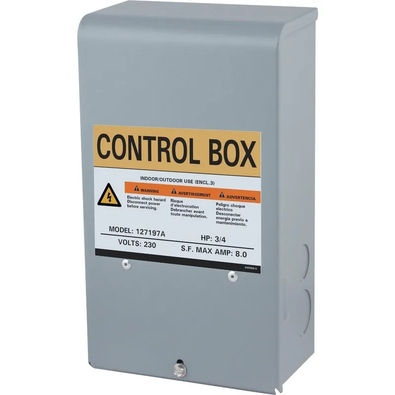 Star Water 127197A Quick Disconnect Pump Control Box 3/4 HP 230V