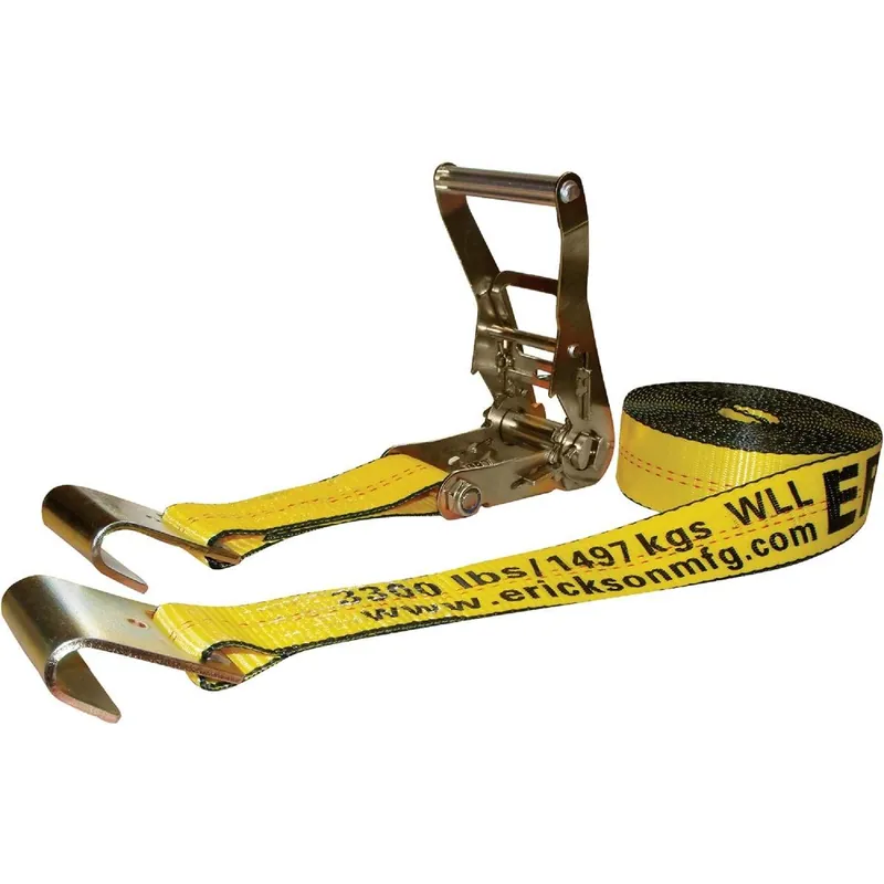 Erickson 78527 2 In. x 27 Ft. 10,000 Lb. Ratchet Strap with Flat Bed Hook