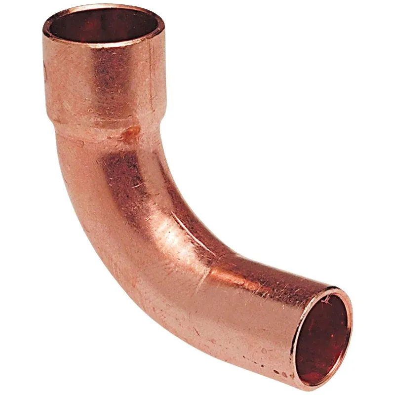 NIBCO W06470C 1/2 In. CxC 90 Deg. Long Turn Copper Elbow (1/4 Bend)
