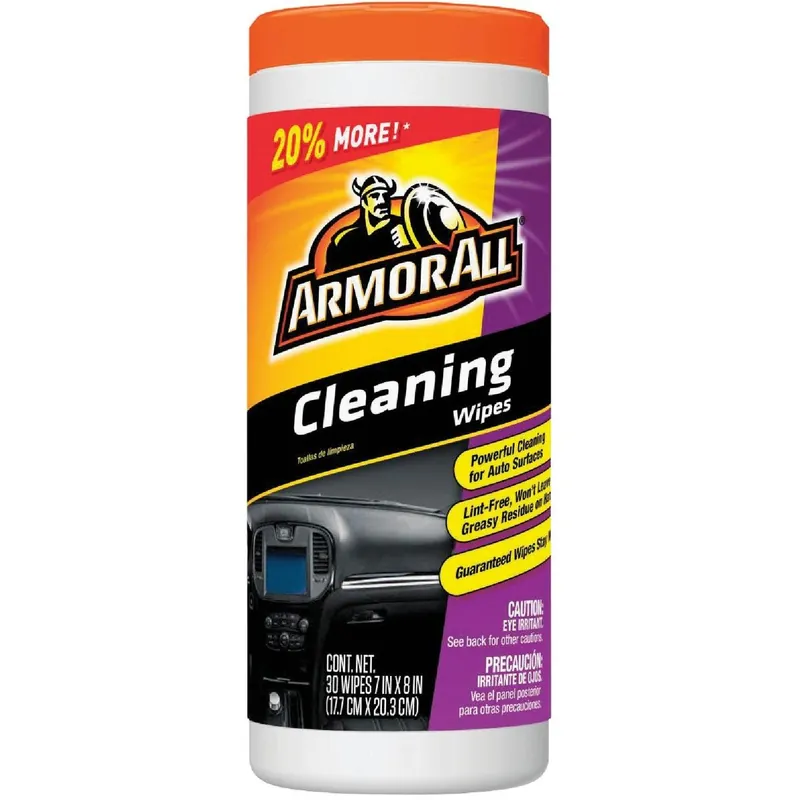 Armor All 17497C Unscented Multi-Purpose Cleaning Wipes 7 In. x 8 In. (30 Count)