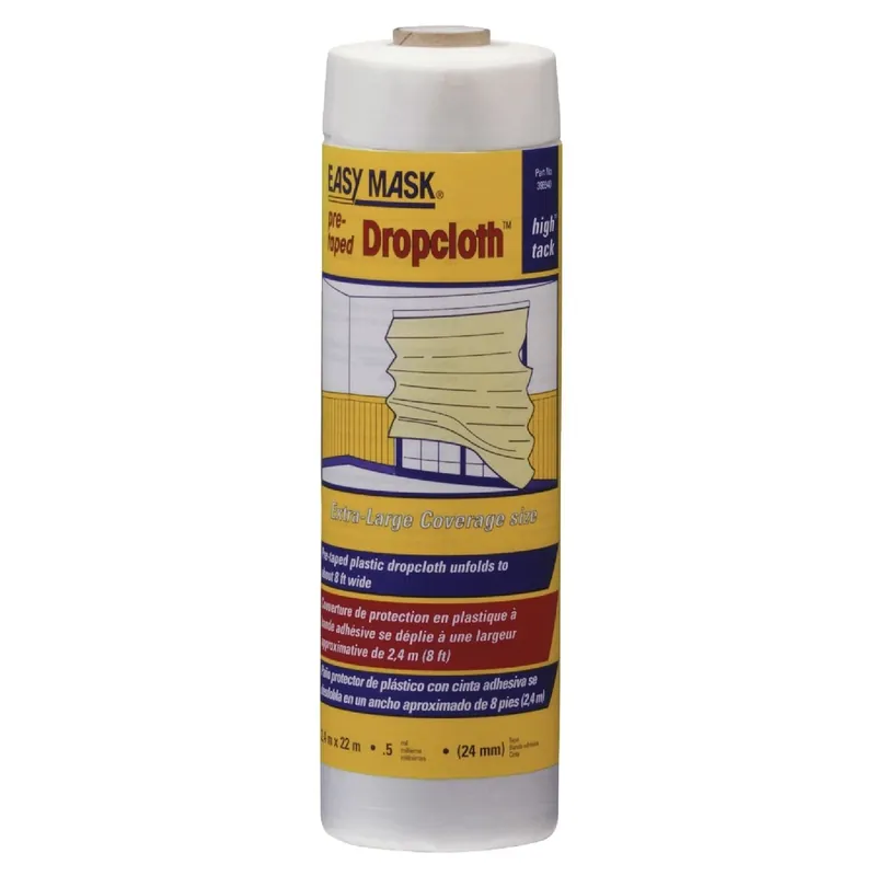 Trimaco 396490 Easy Mask Pre-Taped Plastic 8 Ft x 75 Ft Replacement MPN