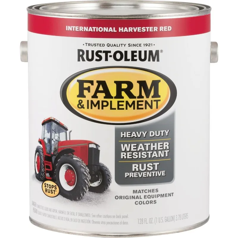 Rust-Oleum 280167 1 Gallon International Harvester Red Gloss Farm & Implement Enamel