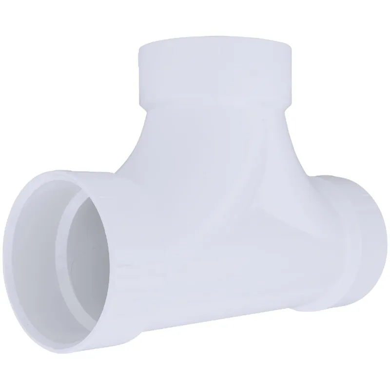 Charlotte Pipe PVC004480800HA 4 In. Schedule 40 DWV 2-Way PVC Cleanout Tee