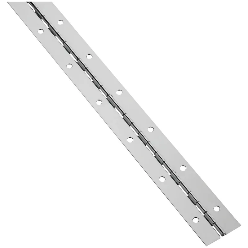 National N148486 Steel 1-1/2 In. x 72 In. Nickel Continuous Hinge