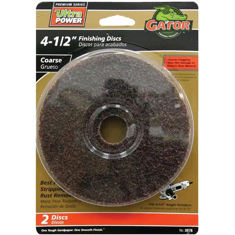 Gator 3876 4-1/2 In. Coarse Fiber Disc (2-Pack)