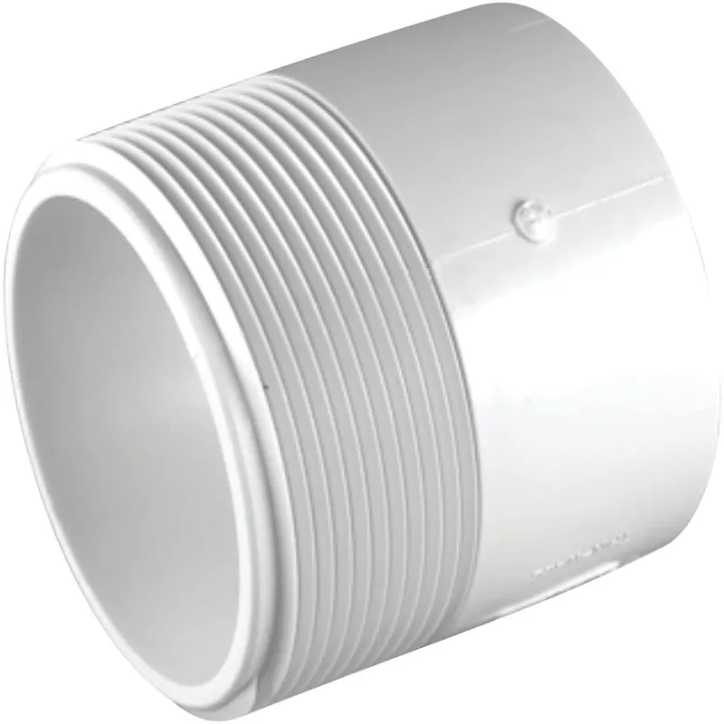 Charlotte Pipe PVC011090600HA 3 In. x 3 In. MIP Schedule 30 DWV Male Fitting PVC Adapter