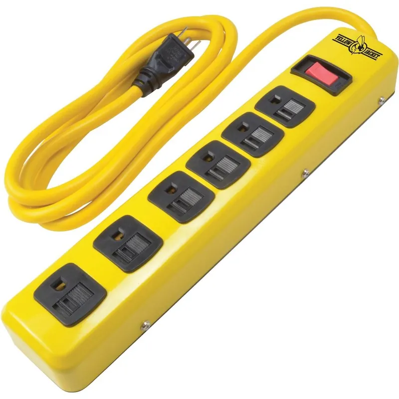 Yellow Jacket 5139N Power Strip 6-Outlet 6 Ft. Cord