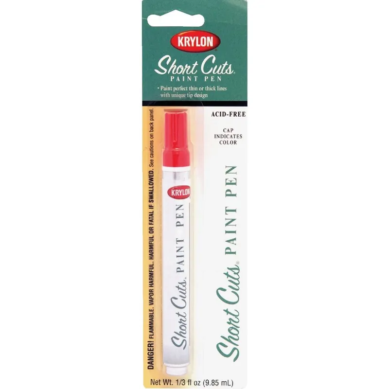 Krylon SCP-912 Short Cuts 1/3 Fl Oz Glow Orange Gloss Paint Pen