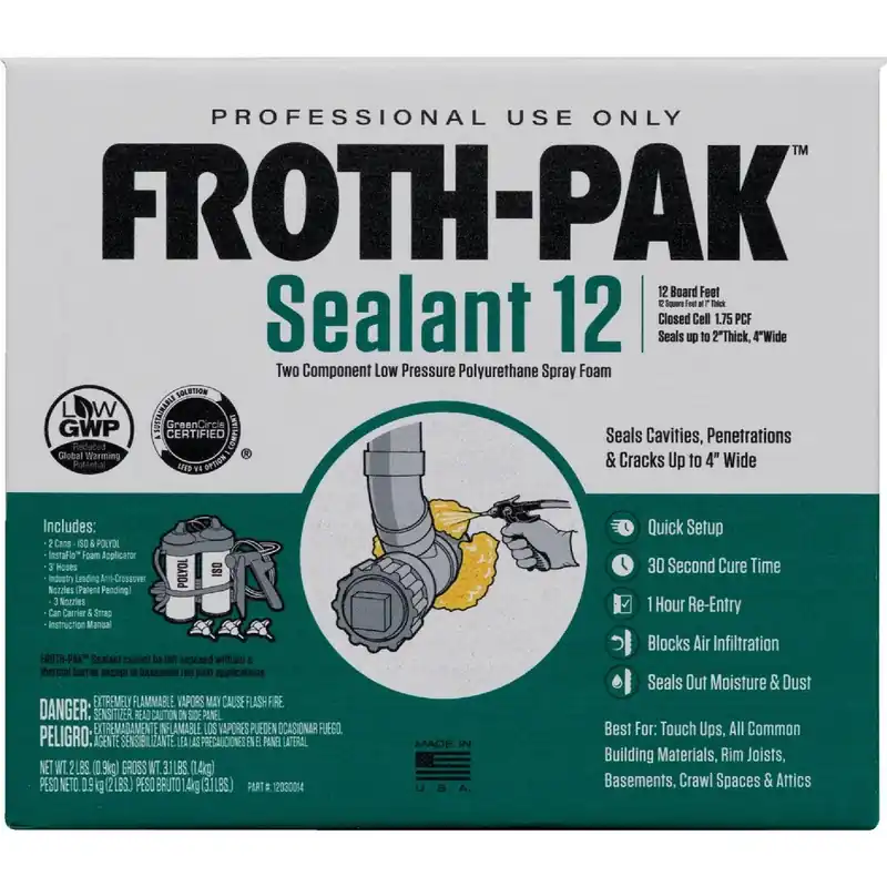 FROTH-PAK 12030014 Froth-Pak 12 Two-Component Polyurethane Foam Sealant Kit