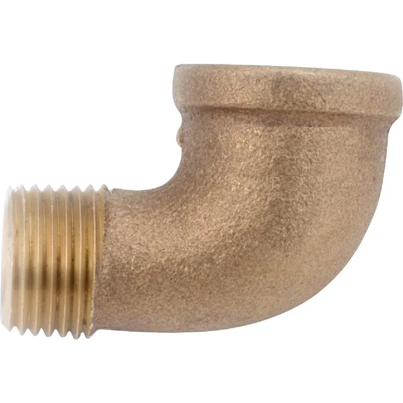 Anderson Metals 738116-20 1-1/4 In. 90 Deg. Red Brass Threaded Elbow (1/4 Bend)