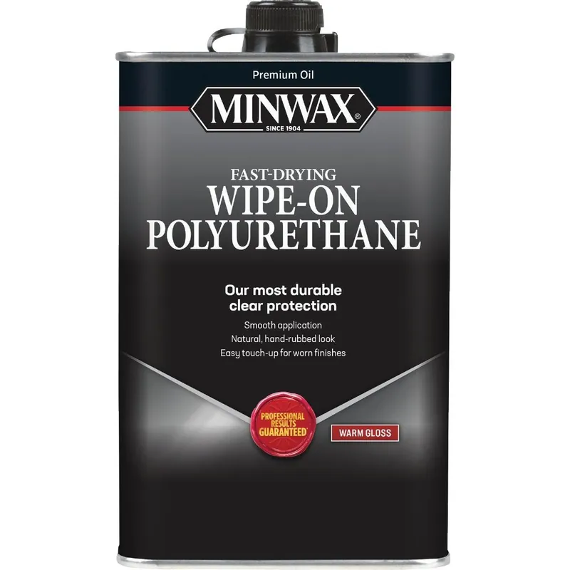 Minwax 60900000 Warm Gloss Wipe-On Interior Polyurethane 1 Qt.