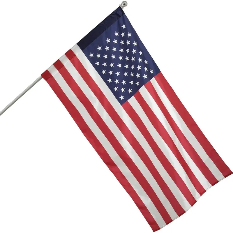 Valley Forge 99090 Nylon American Flag & 5 Ft. Pole Kit