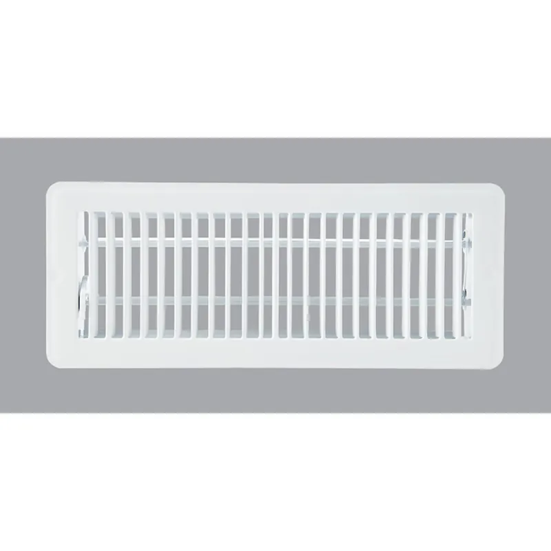Home Impressions 1FL0412WH-NH 4 In. x 12 In. White Steel Floor Register