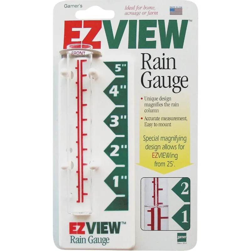 Headwind 820-0188 EZView 5 In. Glass Rain Gauge