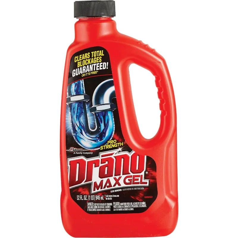 Drano 00117 Drain Cleaner 32 Oz Pro Strength Max Gel