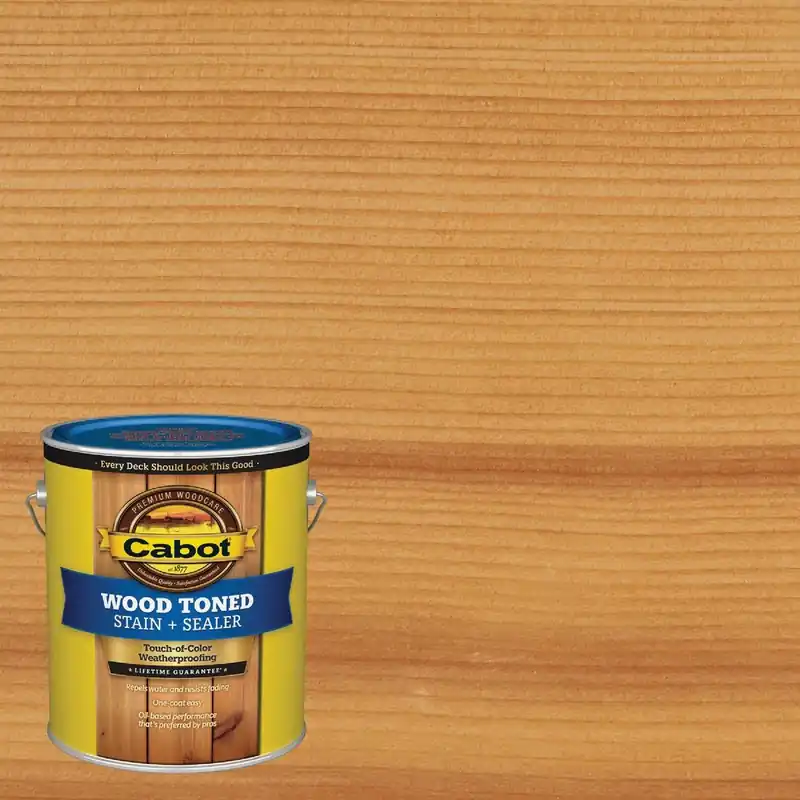 Cabot 140.0019200.007 VOC Wood Toned Deck & Siding Exterior Stain & Sealer Natural 1 Gal.