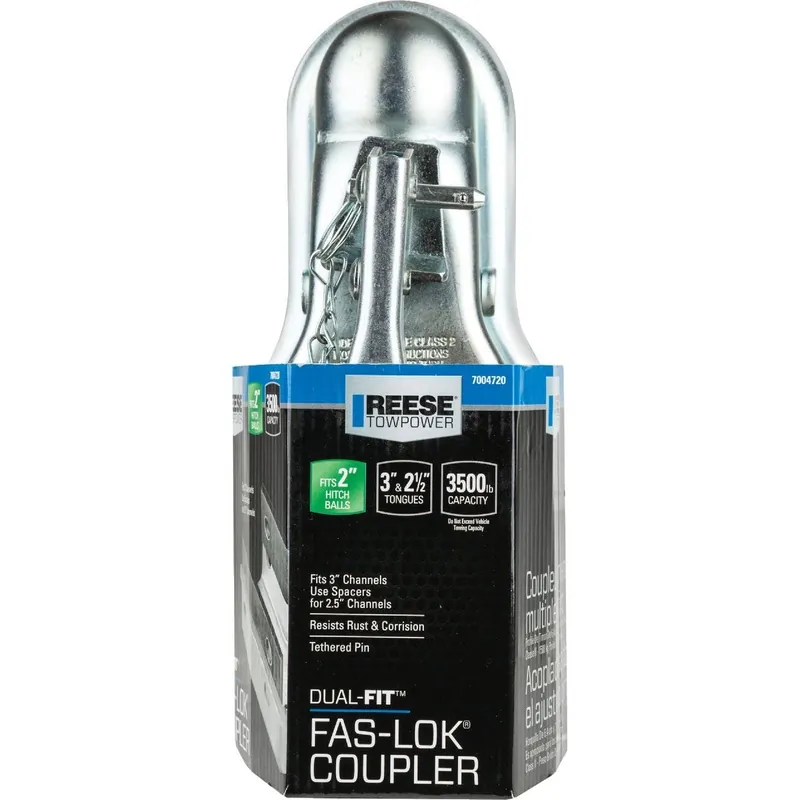 Reese Towpower 7004720 Dual-Fit Fas-Lok 2 In. Ball Class II Trailer Coupler