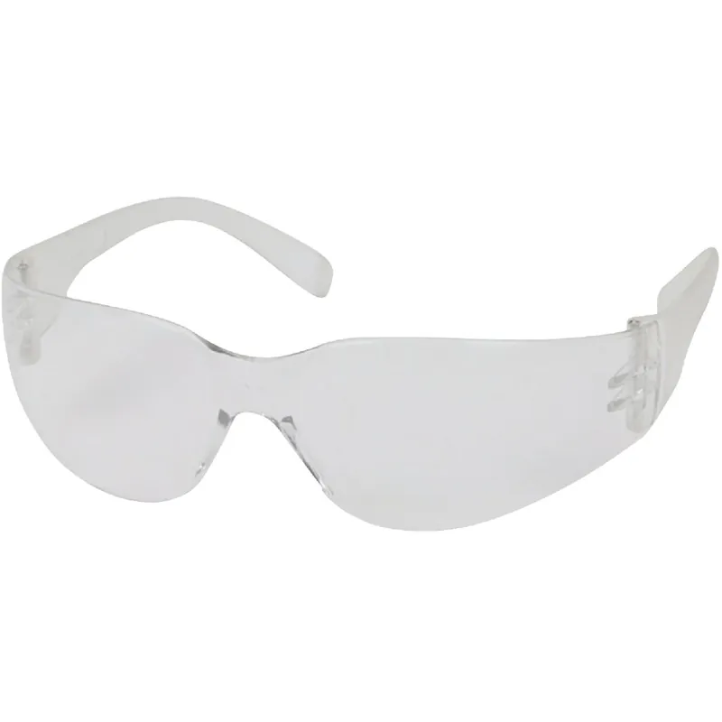 Safety Works 10006315 Close Fitting Clear Frame Safety Glasses with Anti-Fog Clear Lenses