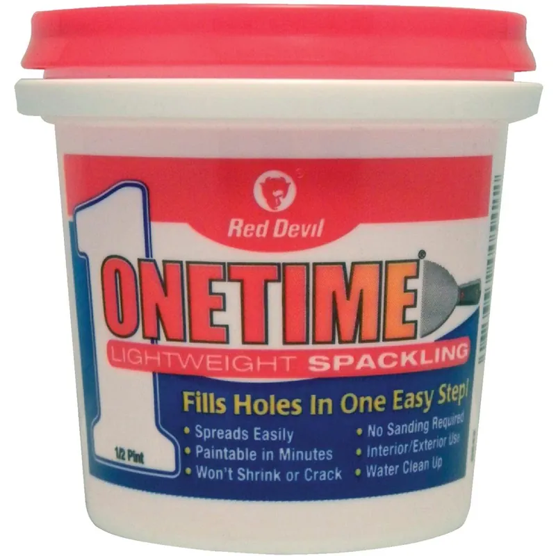 Red Devil 0542 Onetime 1/2 Pt. Lightweight Acrylic Spackling Compound