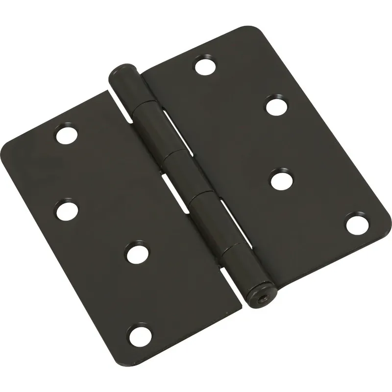 National N830201 4 In. x 1/4 In. Radius Oil Rubbed Bronze Door Hinge