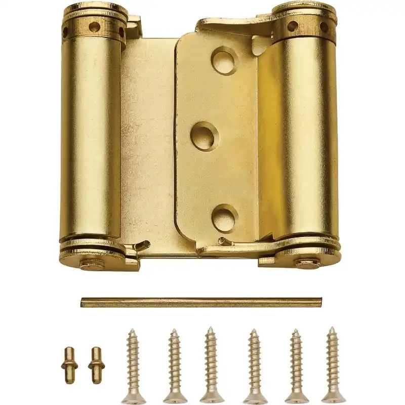 National N100049 Satin Brass Double-Acting Spring Door Hinge